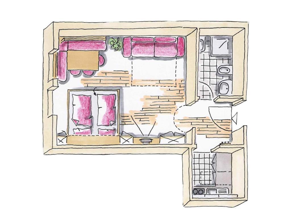 Residence Araldina San Cassiano  Habitación foto